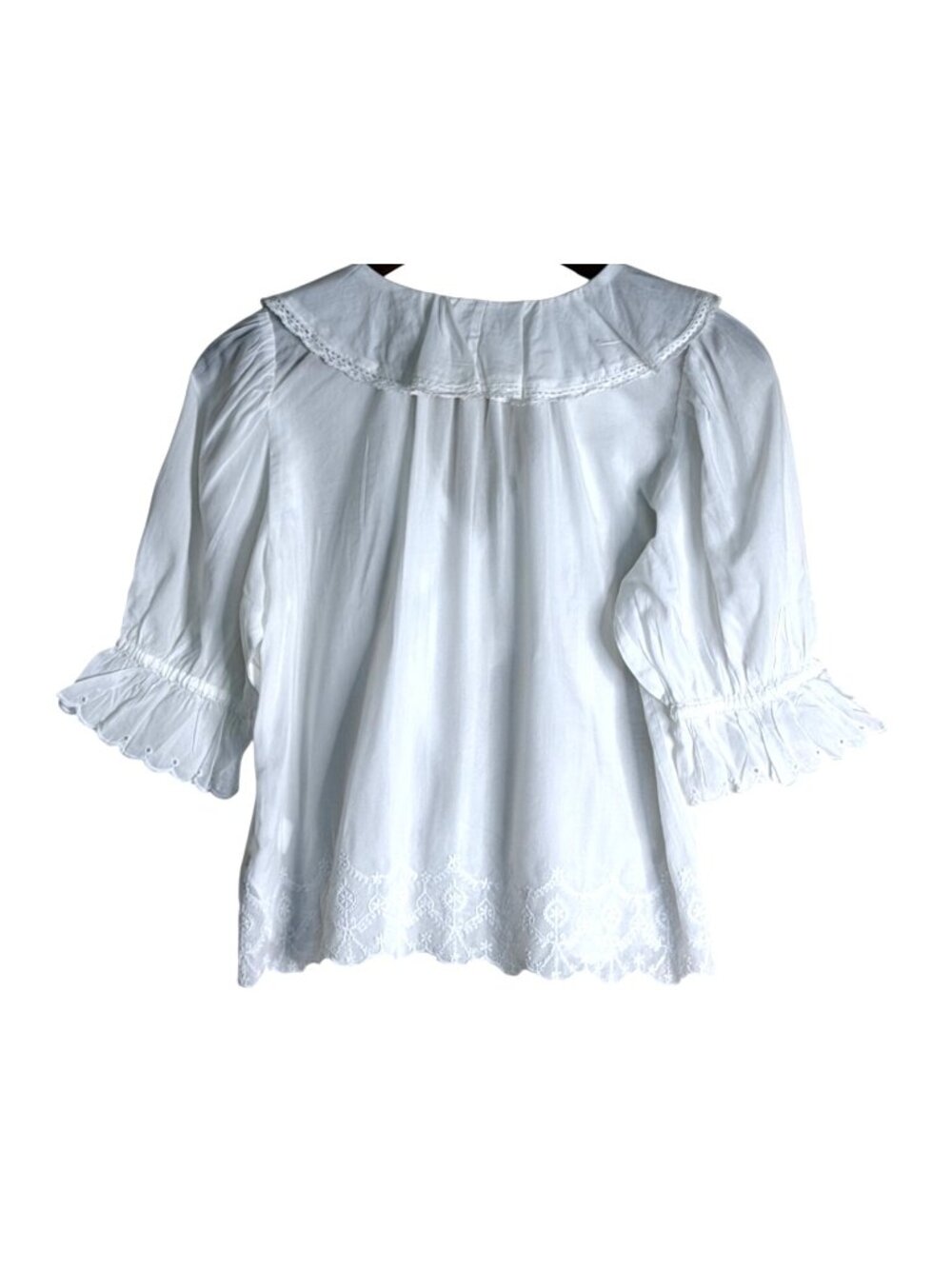 Madewell Womens "The Blaire" Embroidered Top White Size Medium NWT - Picture 5 of 8